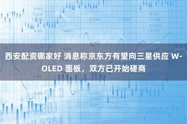 西安配资哪家好 消息称京东方有望向三星供应 W-OLED 面板，双方已开始磋商
